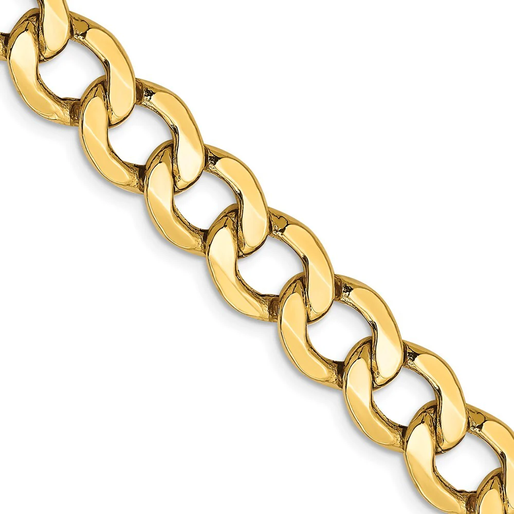 14K Yellow Gold 26" 7.0mm Semi-Solid - Image 2