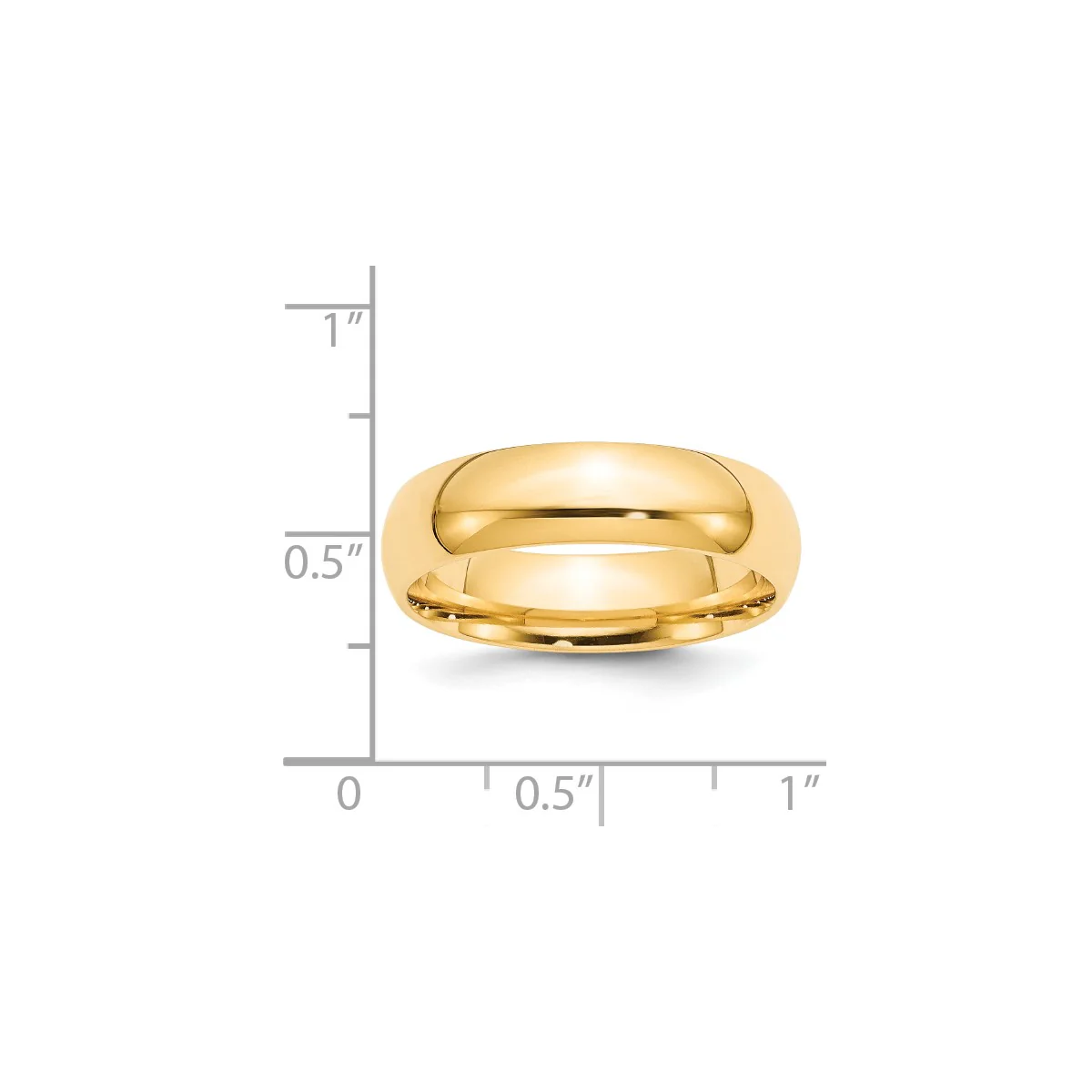 14K Yellow Gold Unisex Comfort Fit Wedding Band Ring - Image 8