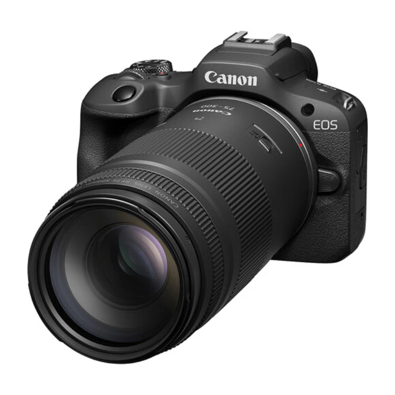 Canon EOS R100 Mirrorless Digital Camera with 75-300mm and 18-45mm Lenses - Black - Image 4