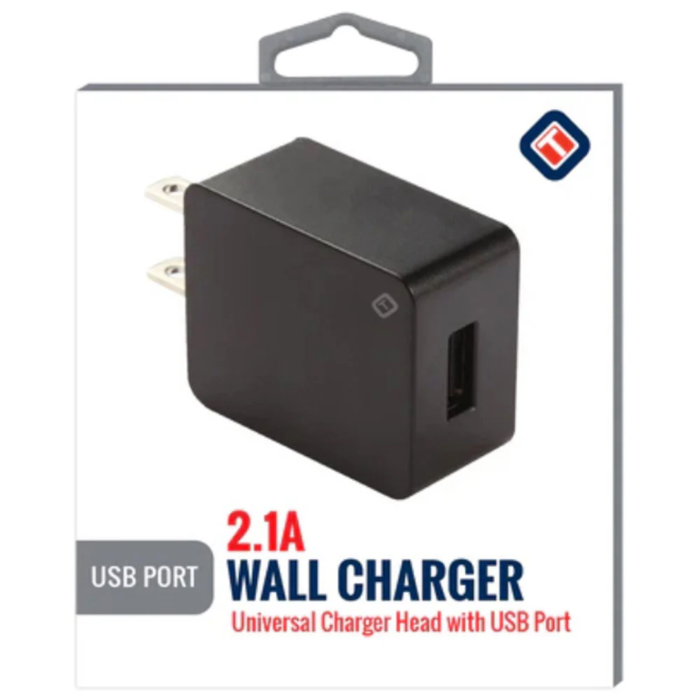 TekYa 2.1A USB Wall Charger - Black - Image 3