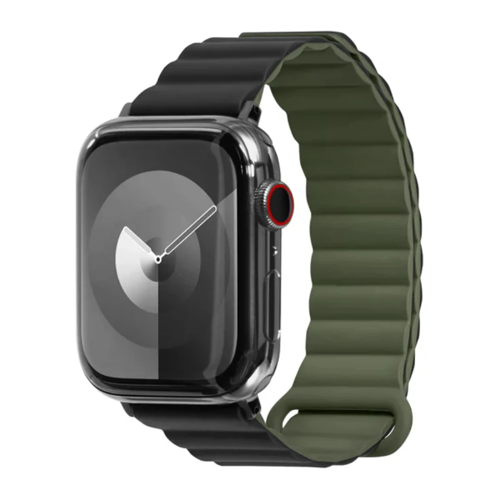 Laut Novi Sport Strap for Apple Watch Series 4-10/SE/Ultra - Black/Green - Image 2