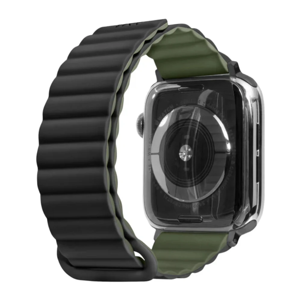 Laut Novi Sport Strap for Apple Watch Series 4-10/SE/Ultra - Black/Green - Image 3