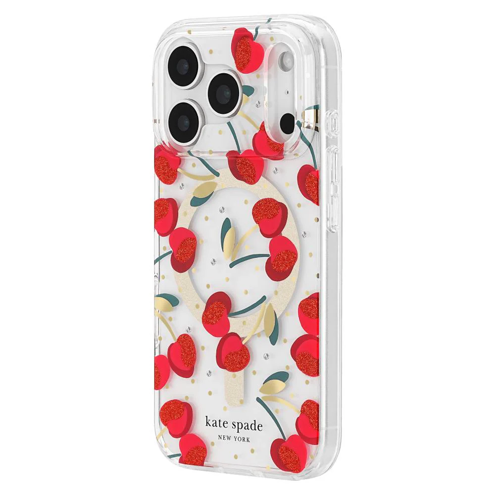 Case-Mate Kate Spade New York Magsafe Case for Apple iPhone 17 Pro - Clear/Red - Image 3