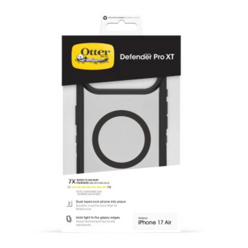Otterbox Defender Pro XT MagSafe Camera Control Case with Removable Frame for Apple iPhone Air - Black - Image 5