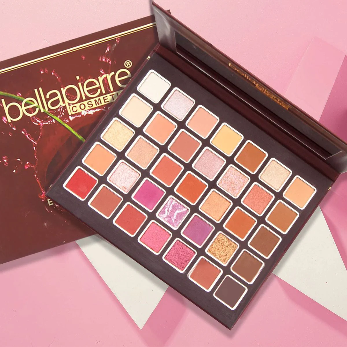 Bellapierre Cosmetics Cherry Pop Eyeshadow Palette with Mirror - Image 3