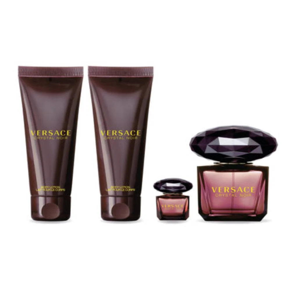 Versace Crystal Noir Women's (4-Piece) Eau de Parfum Gift Set - Image 2