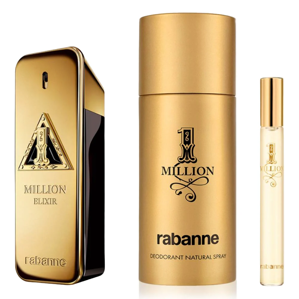 Paco Rabanne 1 Million Elixir Men's (3-Piece) Parfum Gift Set - Image 2