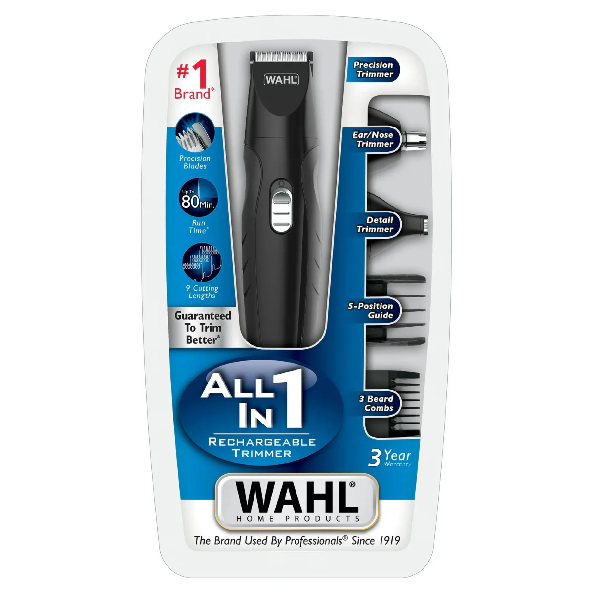 Wahl All-in-One Rechargeable Trimmer - Black - Image 2