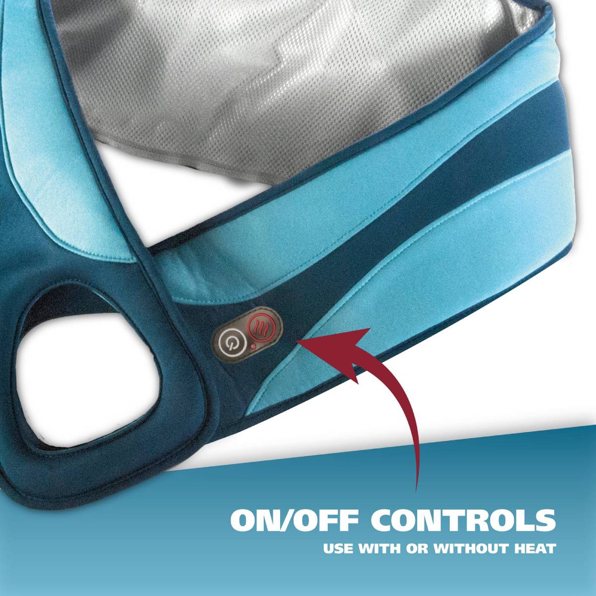 Wahl Heated Therapeutic Shiatsu Massage Wrap - Blue - Image 2