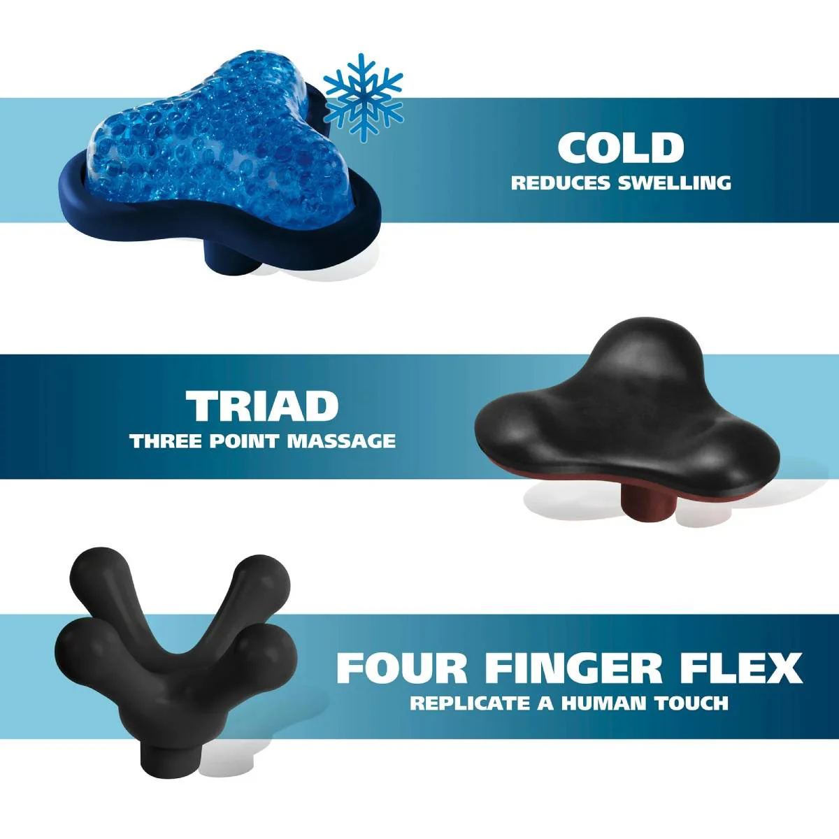 Wahl Hot-Cold Therapy Handheld Massager with Attachments - Image 3