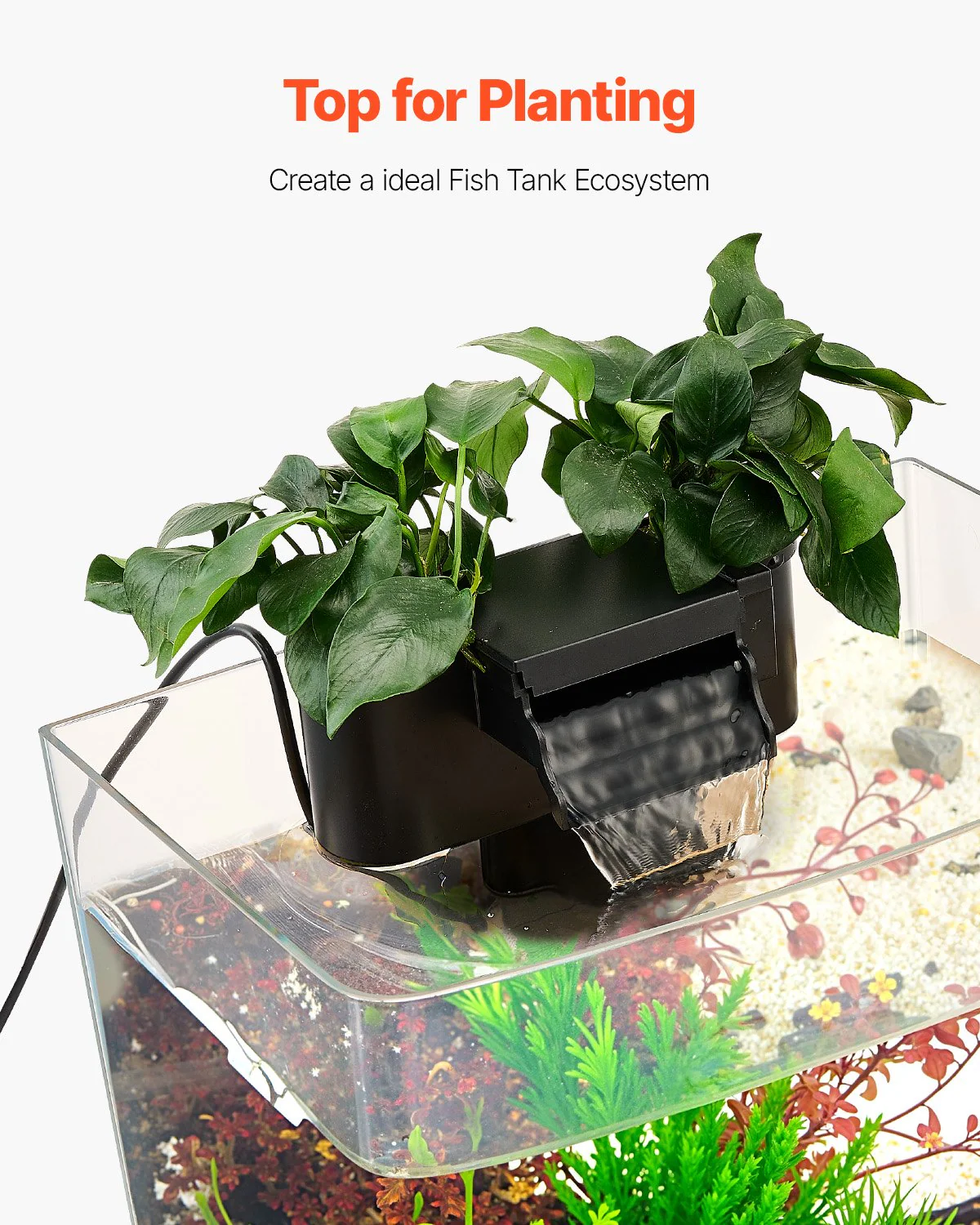 3.5 Gallon Fish Tank Aquarium Smart Arch Clear GPPS 3 Color Self Cleaning - Image 3
