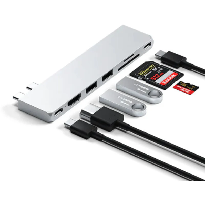 Satechi STHUCPHSS Pro Hub Slim - Silver - Image 2