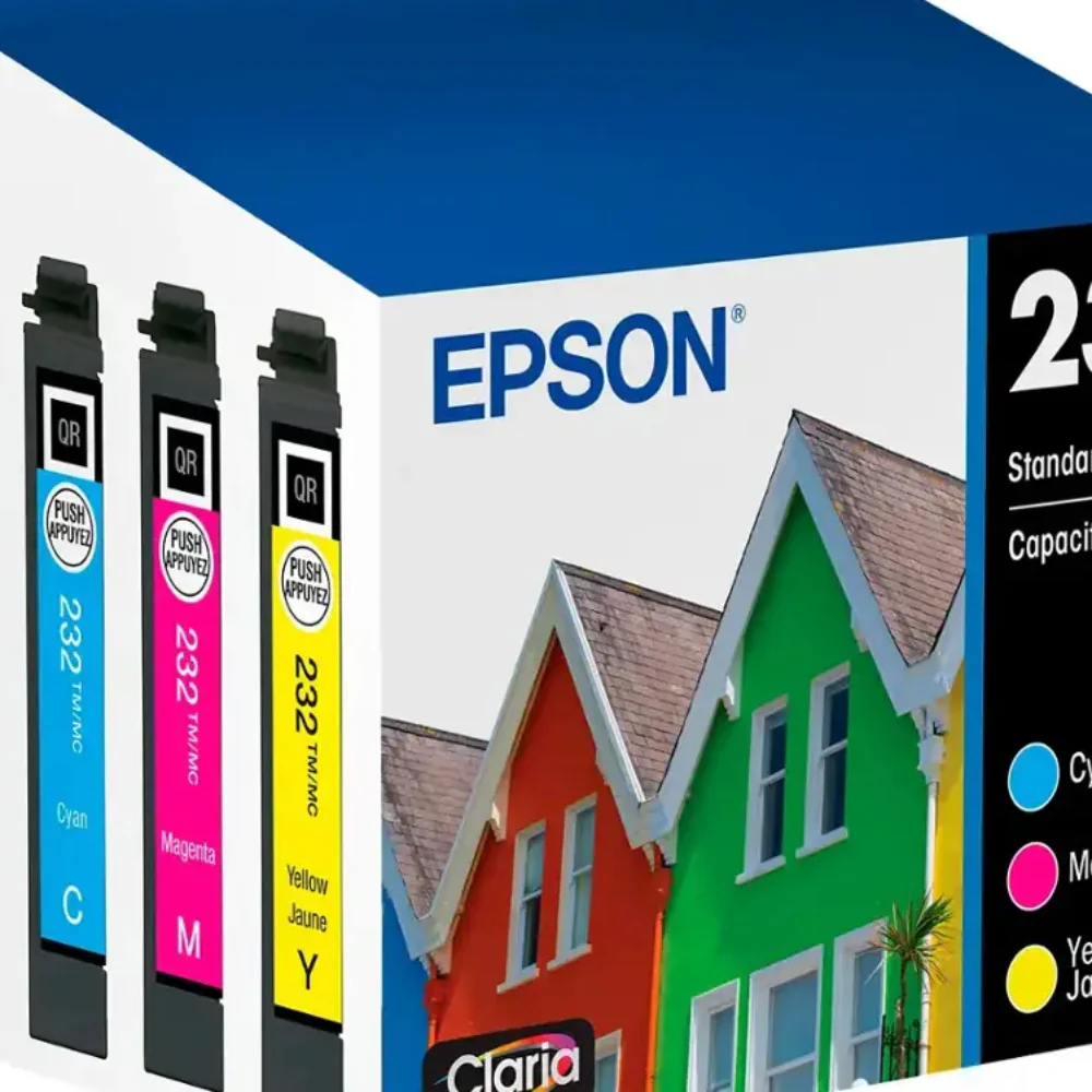 Epson 232 T232520-S Claria Standard Capacity Ink Cartridge (3-Pieces) - Cyan/Magenta/Yellow - Image 2