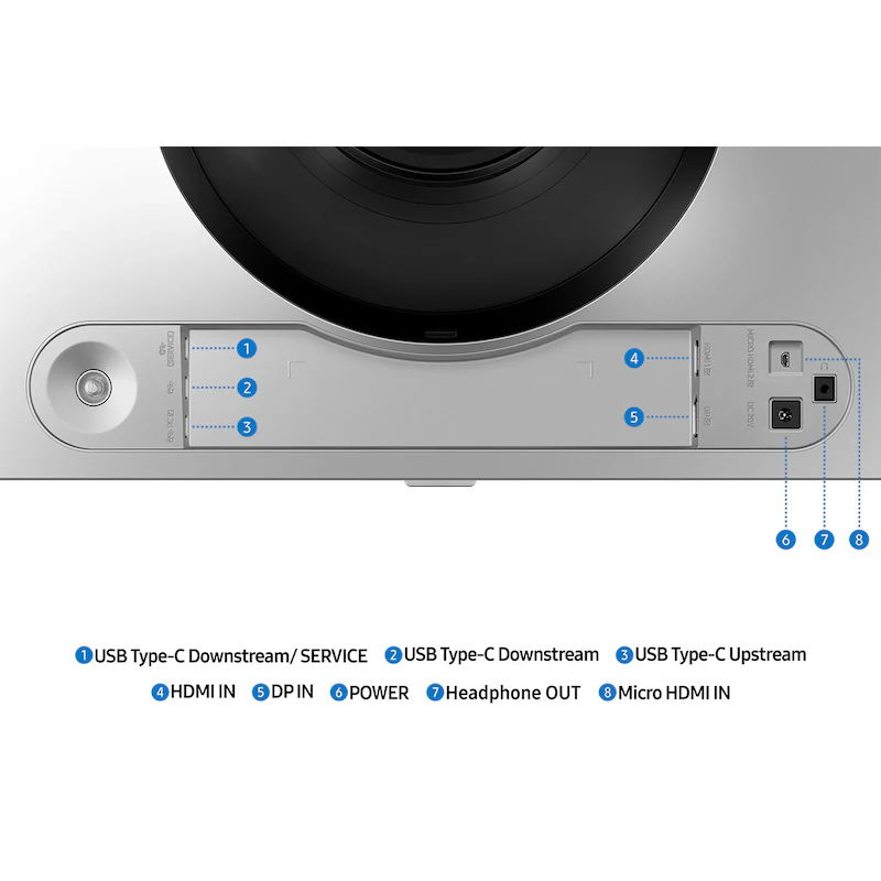 Samsung 49" Odyssey QD-OLED G9 Dual QHD Curved Gaming Monitor (Display Port, HDMI) - Silver - Image 6