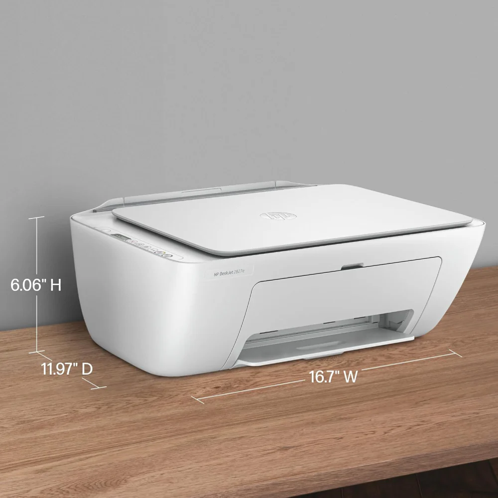 HP DeskJet 2827e All-in-One Printer - White - Image 11
