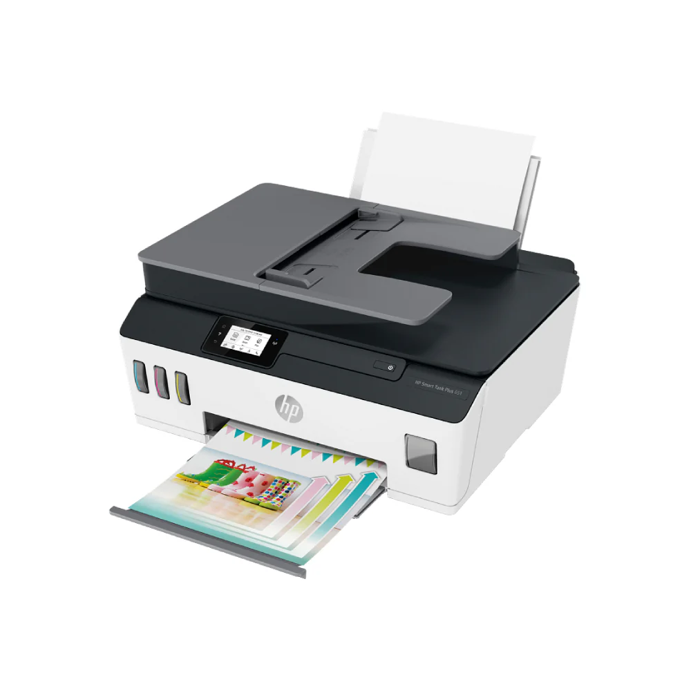 HP Smart Tank Plus 651 Wireless All-in-One Supertank Inkjet Printer with Inks - White - Image 4