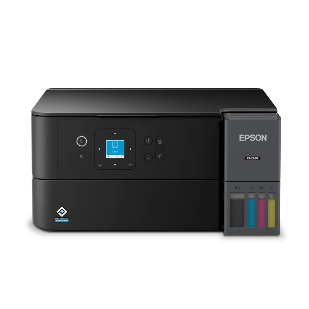 Epson EcoTank ET-2980 Wireless All-in-One Color Supertank Printer - Black