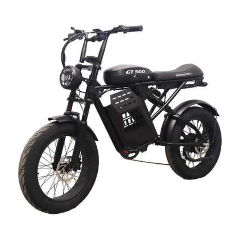 Memorex 26" Fat Tire Muscle Electric Bike - Black - Image 3