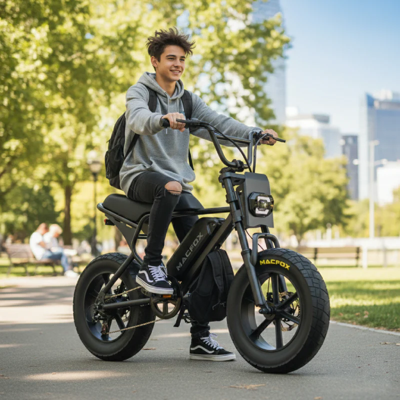 Macfox M16 Electric Bike - Black - Image 2