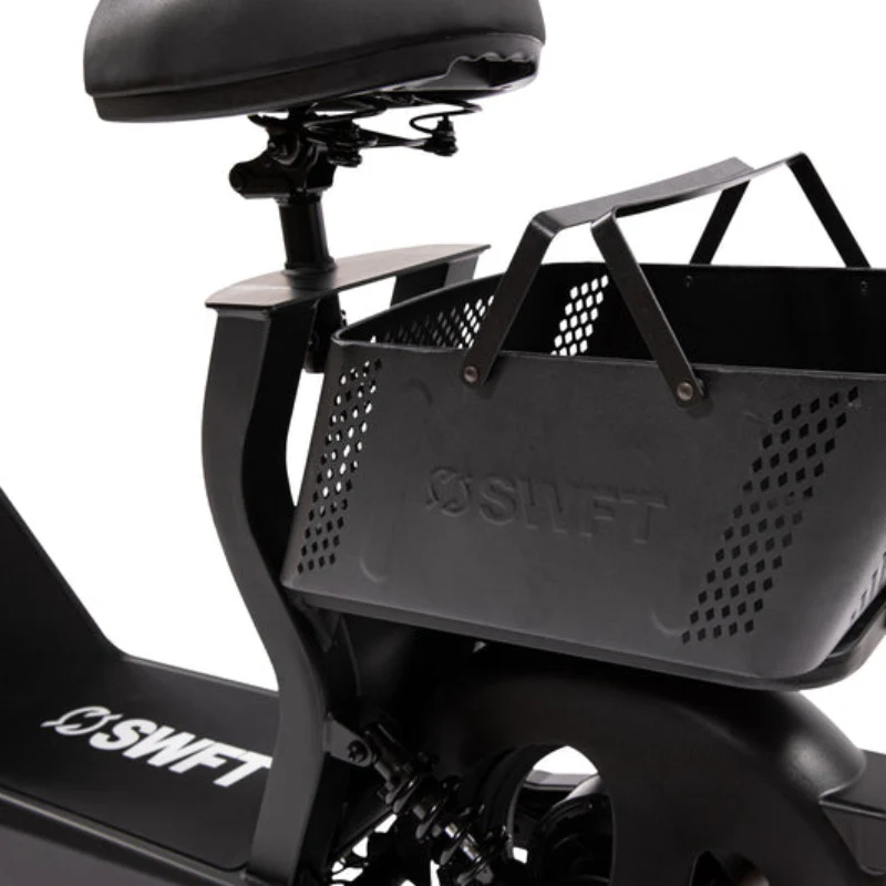 SWFT SD Sit-Down Electric Scooter with LCD Display - Black - Image 5