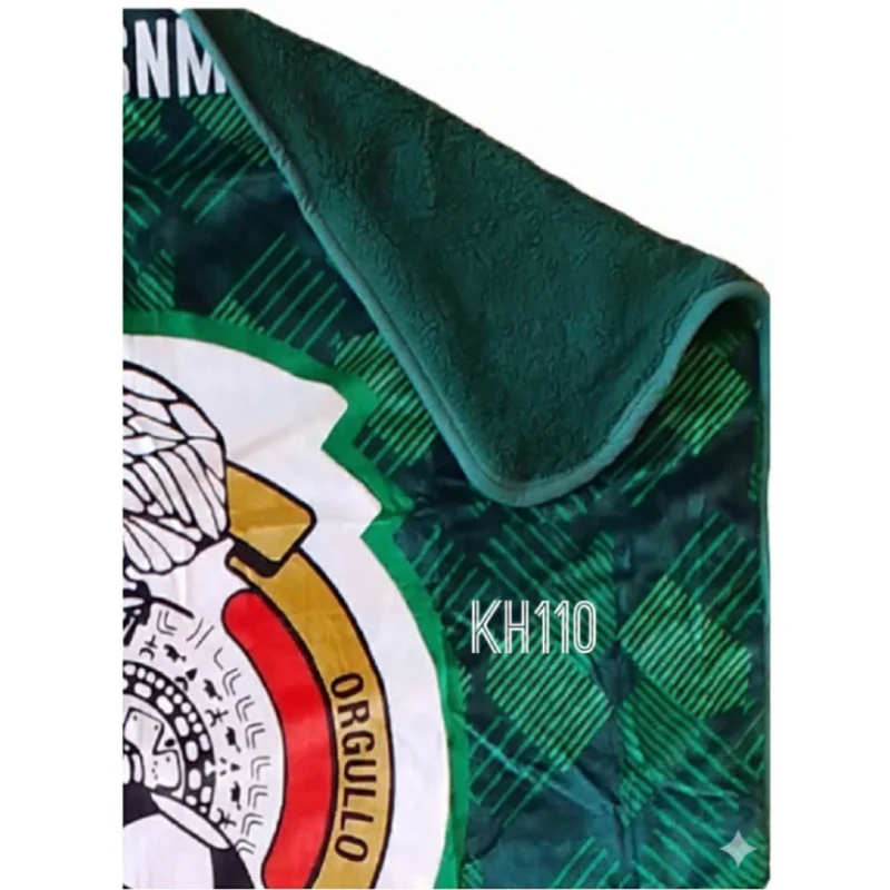 Mexico National Soccer Team Sherpa Lining Throw Blanket - Image 2