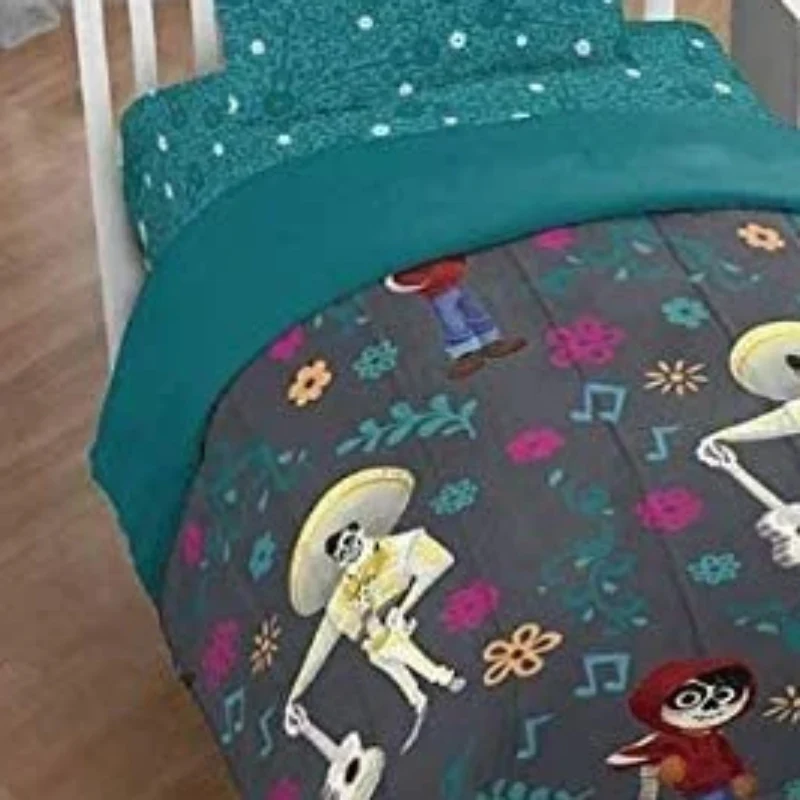 Disney Coco Twin Size Bed Comforter Set (3-Piece) - Green - Image 2