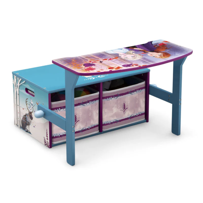 Delta Children Frozen II 3-in-1 Design Convertible Activity Bench with Tons of Storage - Multicolor - Image 5