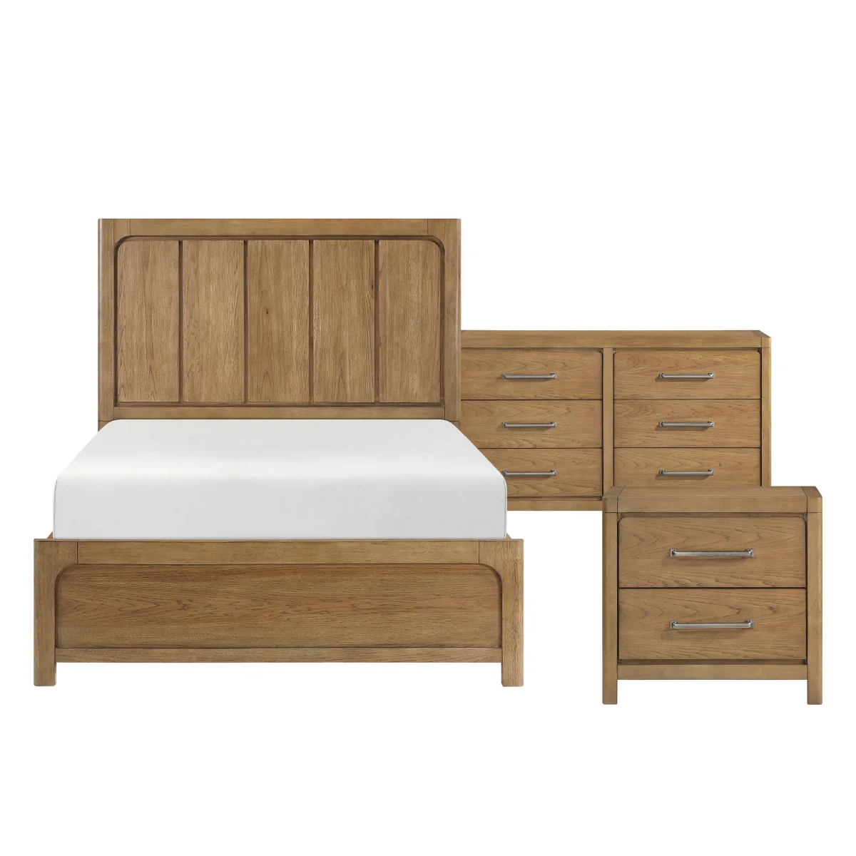 Hudson Queen Bedroom Set (3-Piece) by Homelegance - Brown - Image 2