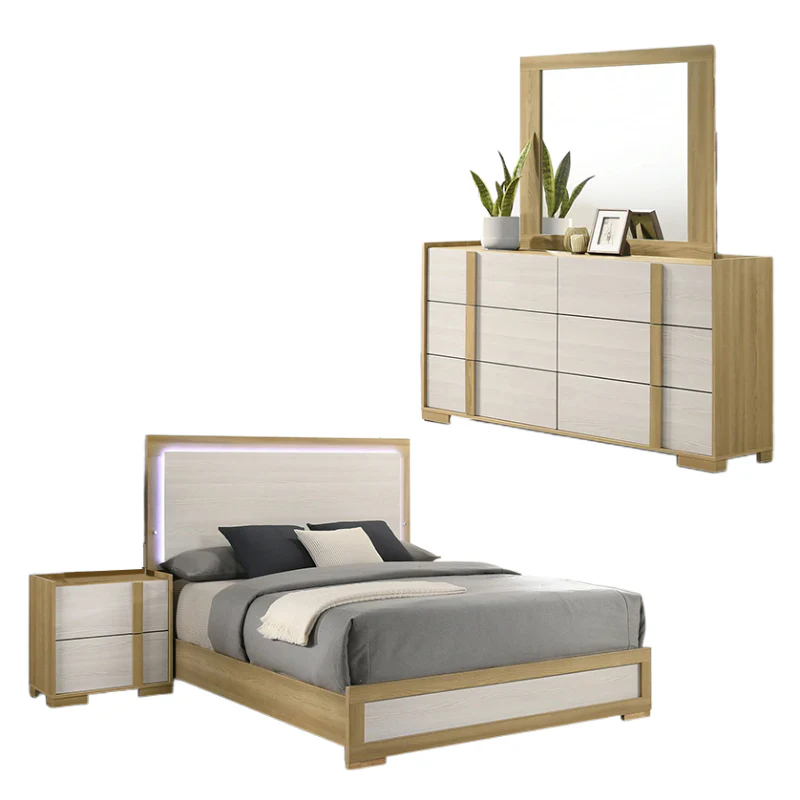 Hyland Eastern King Bedroom Set (4-Piece) by Coaster - Brown - Image 2