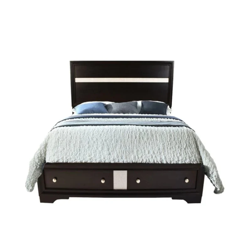 Oscar Queen Bed by Best Home - Black - Image 2
