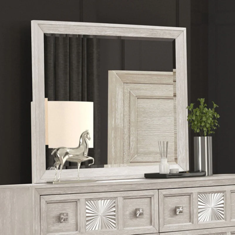 Argenthart King Bedroom Set (4-Piece) by Furniture of America - Gray - Image 5