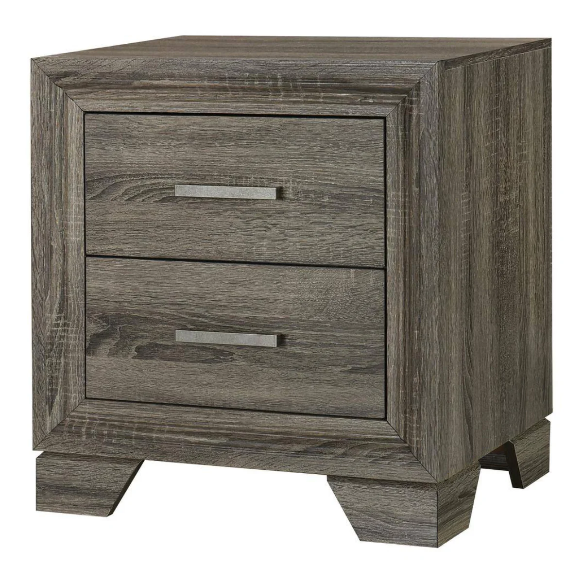 Wright 21.75" Nightstand Bedside Table with 2-Drawer by Coaster - Brown - Image 3