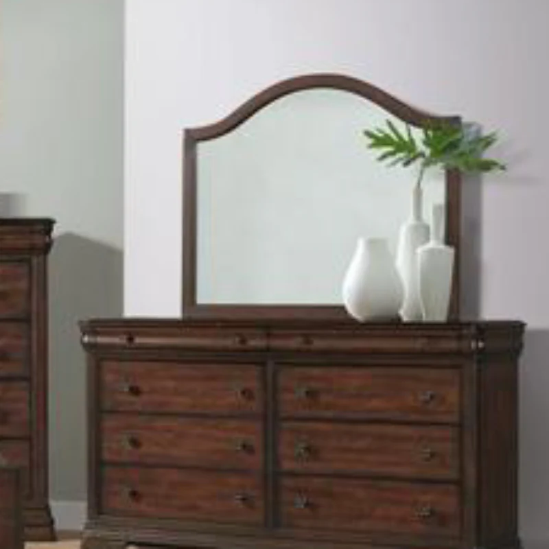 Phillipe 47" x 40" Mirror by Elements - Brown - Image 2