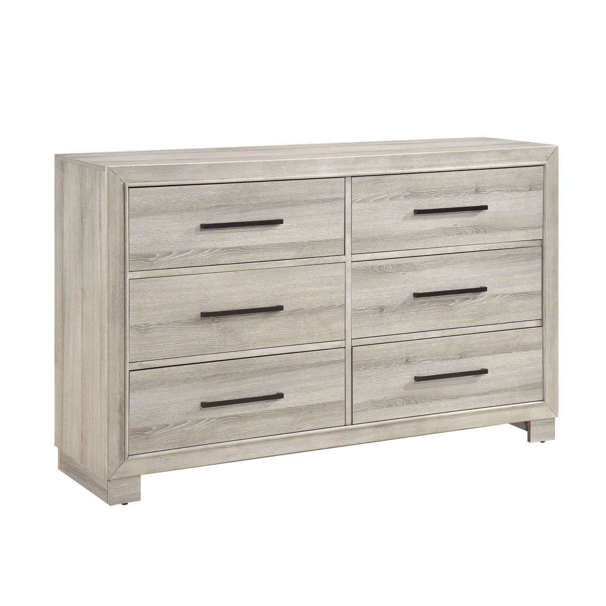 Bennett 59" Dresser by Homelegance with 6 Drawers - Gray - Image 3