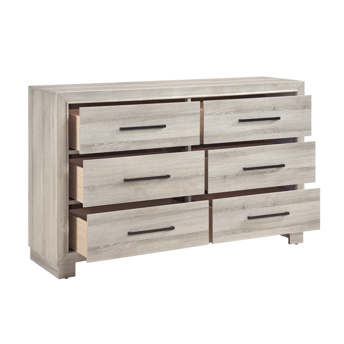 Bennett 59" Dresser by Homelegance with 6 Drawers - Gray - Image 4