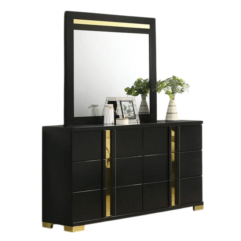 Lille 59" Dresser by Furniture of America - Black - Image 2