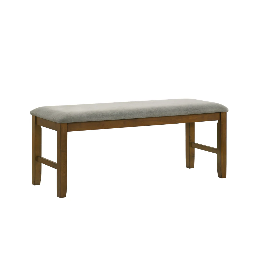 Tulsa Maple (6-Piece) Dining Table Set with Bench by Best Home - Brown/Gray - Image 3