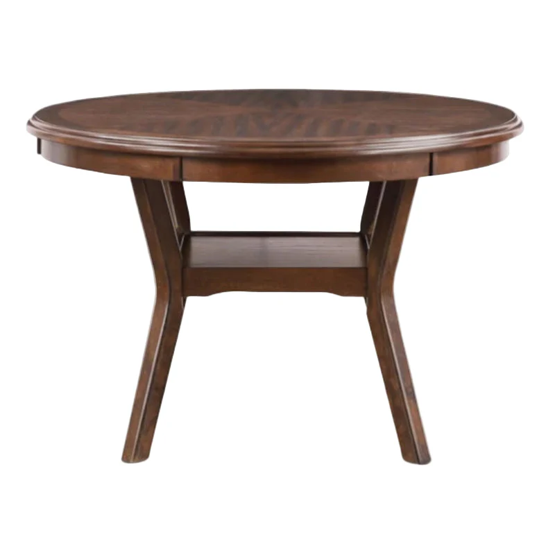Carmel Round Dining Table with 4 Chairs by Linon Home Decor - Brown/Beige - Image 4