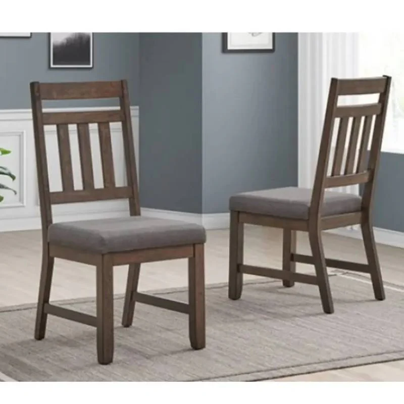 Portland Dining Chair Set by Furniture of America - Brown - Image 2