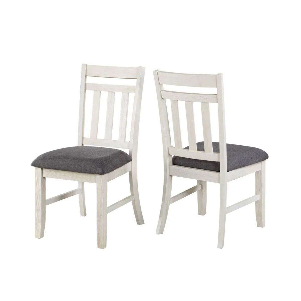 Lido Bay 19" Dining Chair Set by Vilo Home - White/Gray