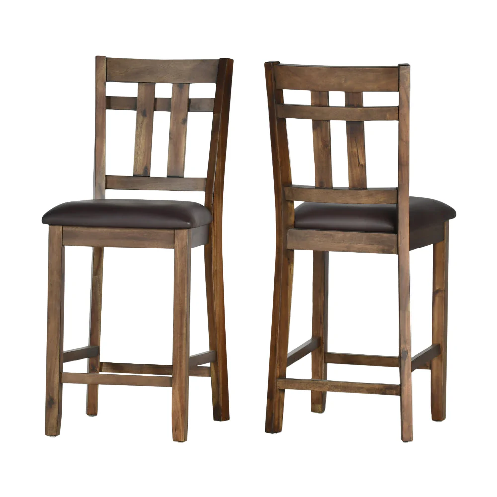 Sendai Dining Table with 4 Chairs by Steve Silver Company - Brown - Image 3