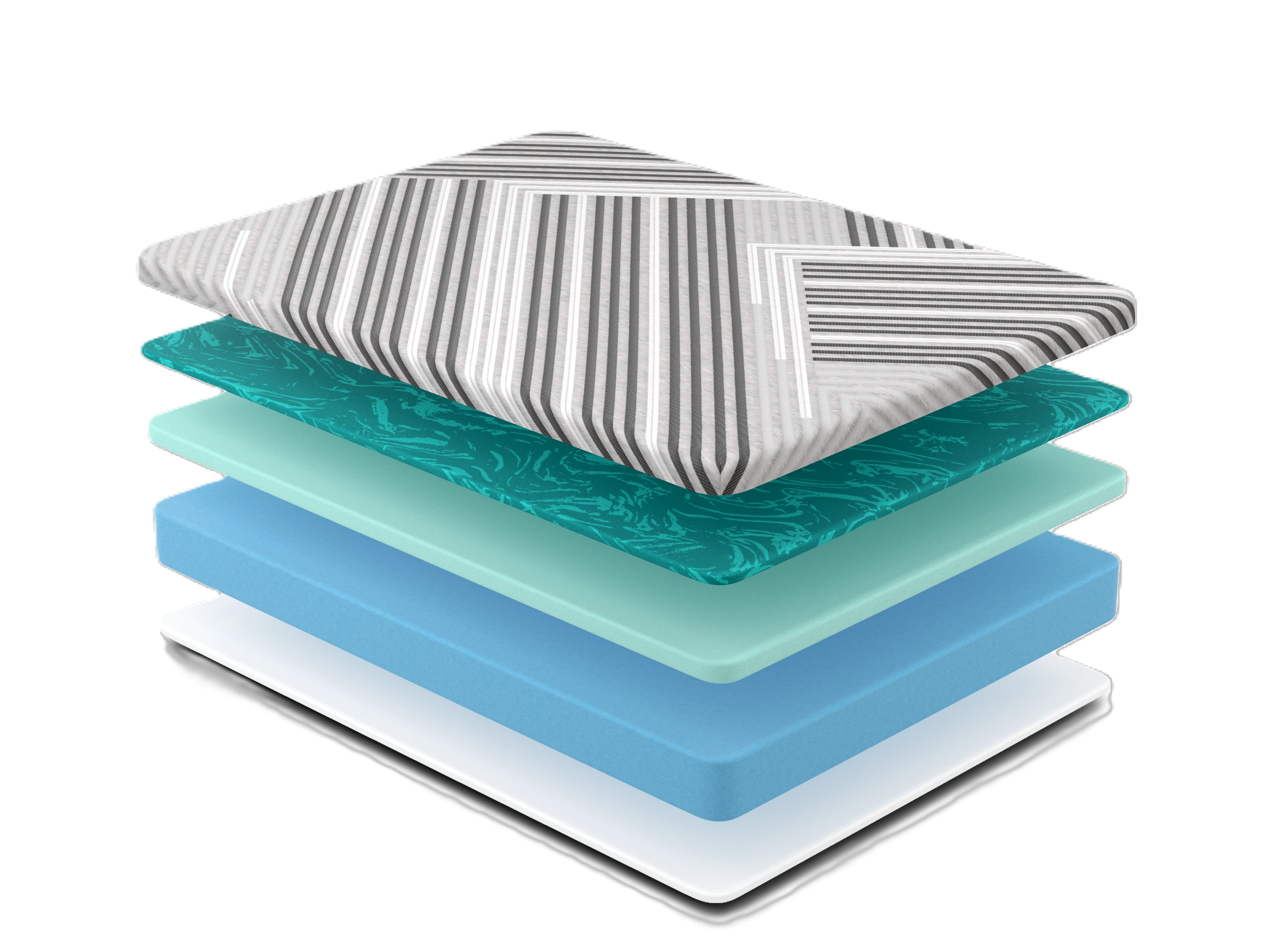 Diamond Mattress Siesta 10" Foam Cooling Medium Mattress - Gray - Image 29