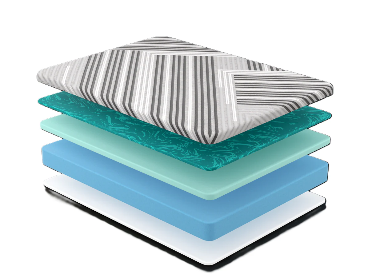 Diamond Mattress Siesta 10" Foam Cooling Medium Mattress - Gray - Image 5