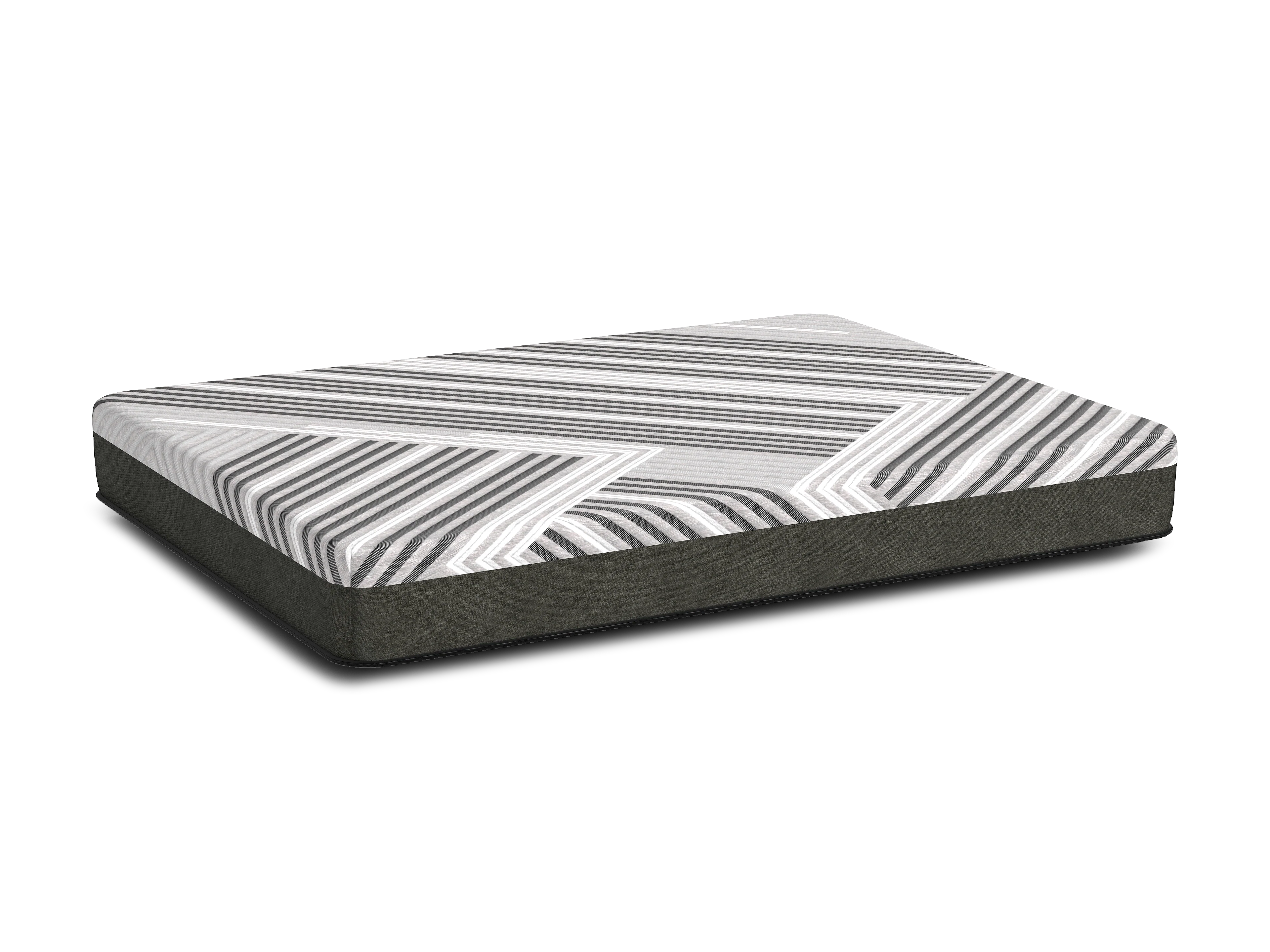 Diamond Mattress Siesta 10" Foam Cooling Medium Mattress - Gray - Image 9