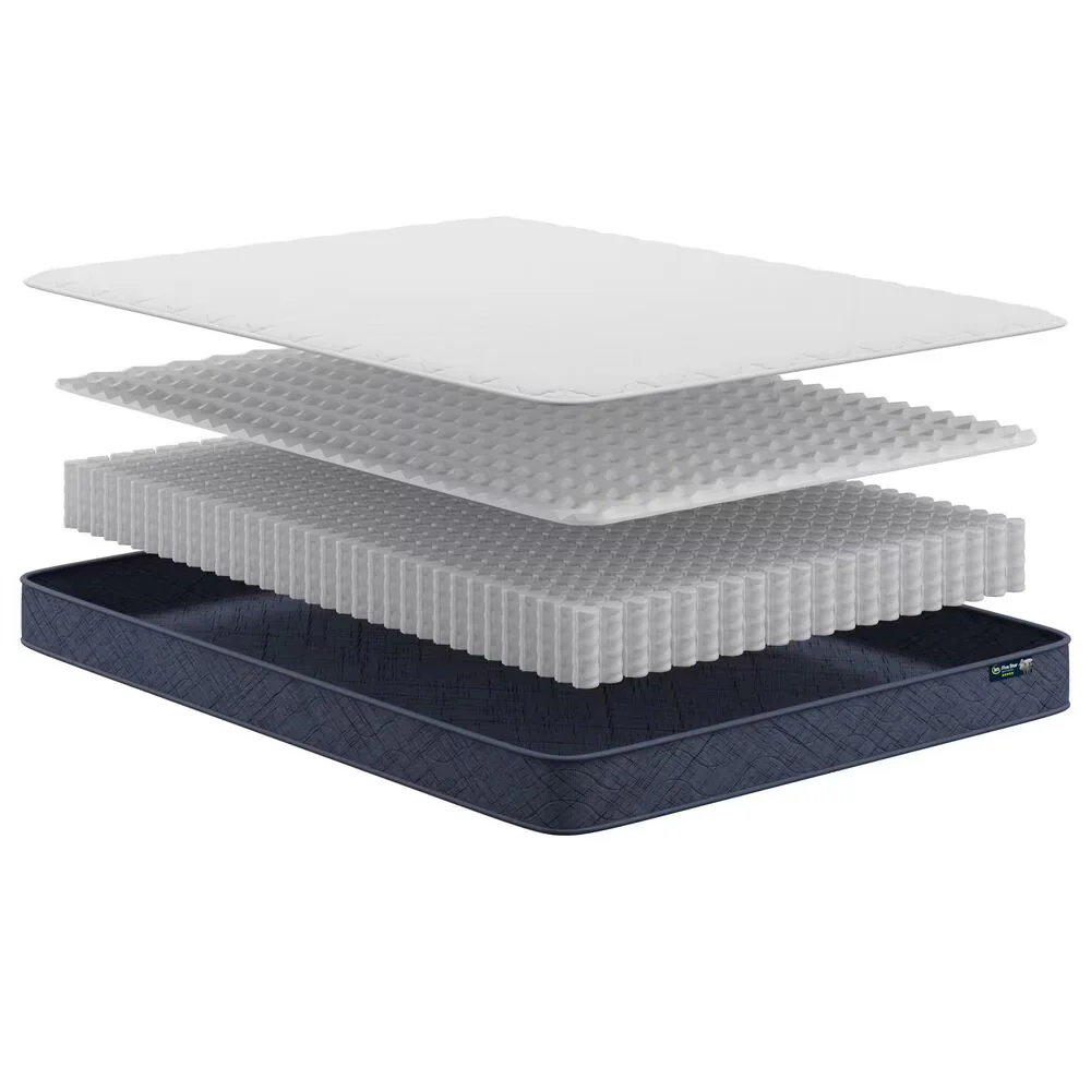 Serta Perfect Day 7" Firm Queen Mattress in Box - White/Blue - Image 4