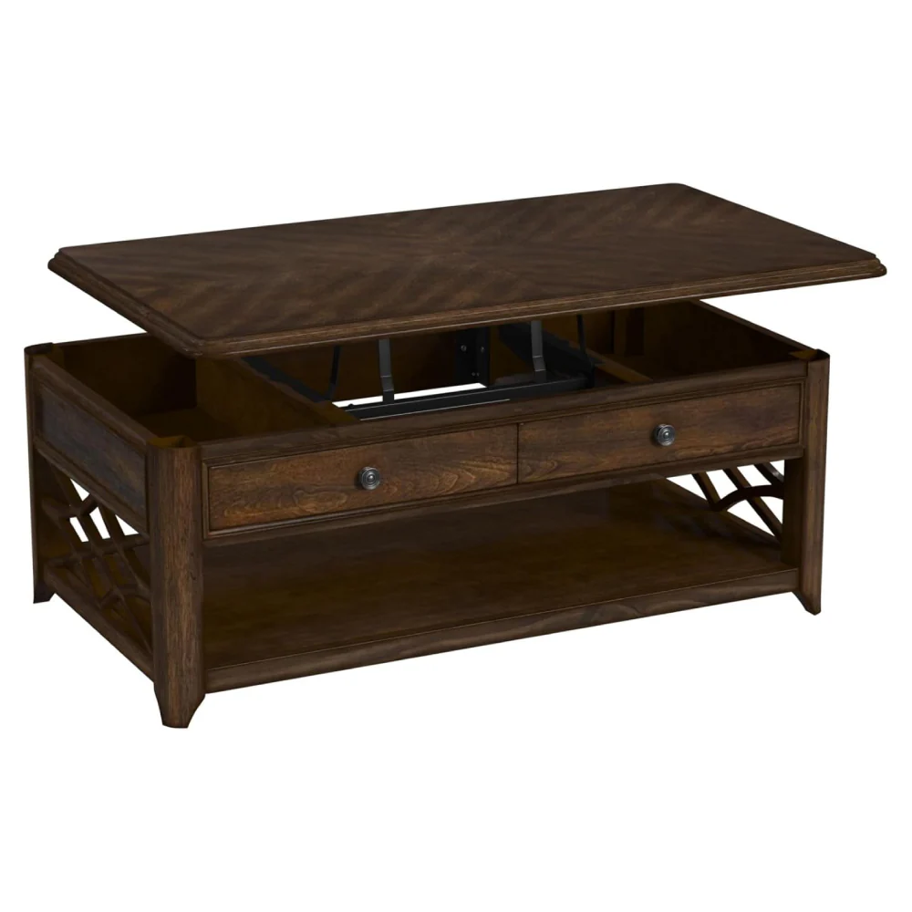 48" Lift-Top Coffee Table by Picket House Furnishings - Brown - Image 2