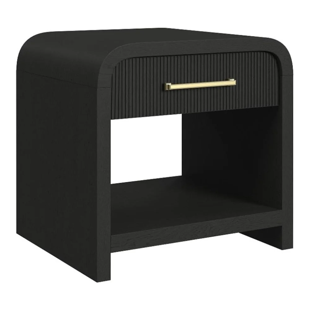 24" End Table with USB by Picket House Furnishings - Black - Image 2