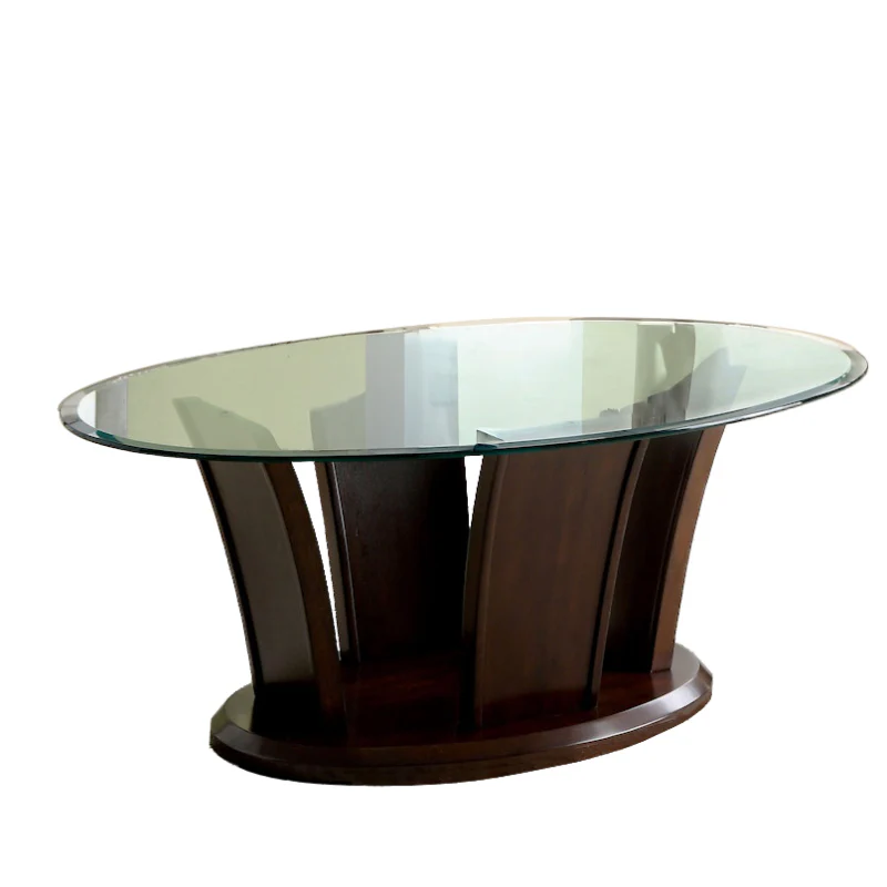 Manhattan 30" Coffee Table by Furniture Of America - Brown Cherry - Image 2