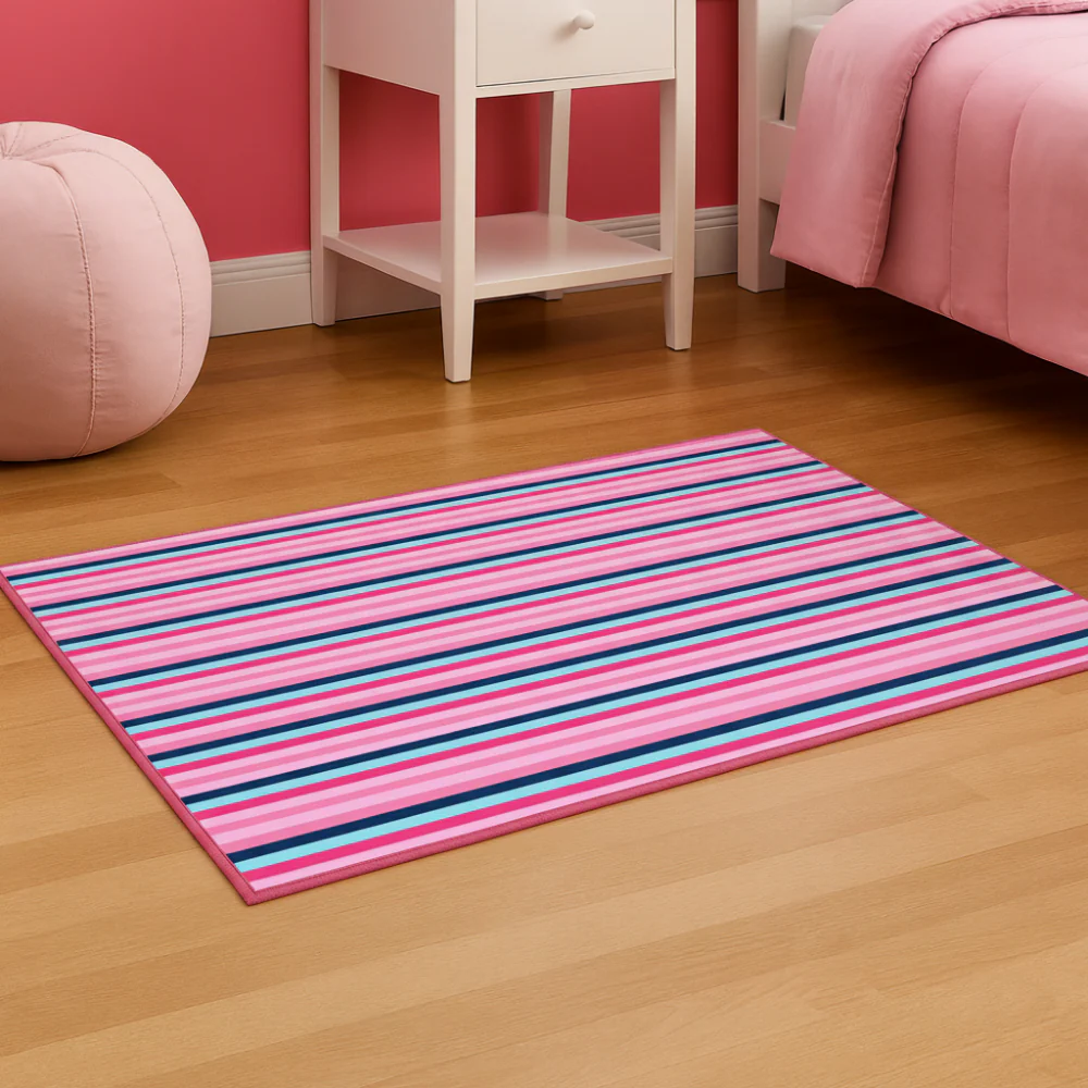 L.A Rugs 1'7" x 2'5" Fun Time Blooming Pink Rectangle Area Rug - Pink - Image 2