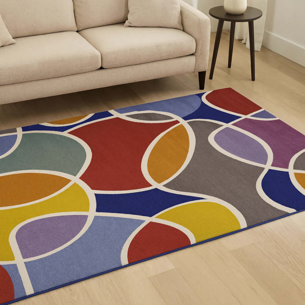 L.A Rugs 3' 3" x 4' 10" Fun Time Groovin Rectangular Area Rug - Image 2
